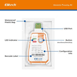 Registrador de datos de temperatura USB desechable Elitech 120 dias